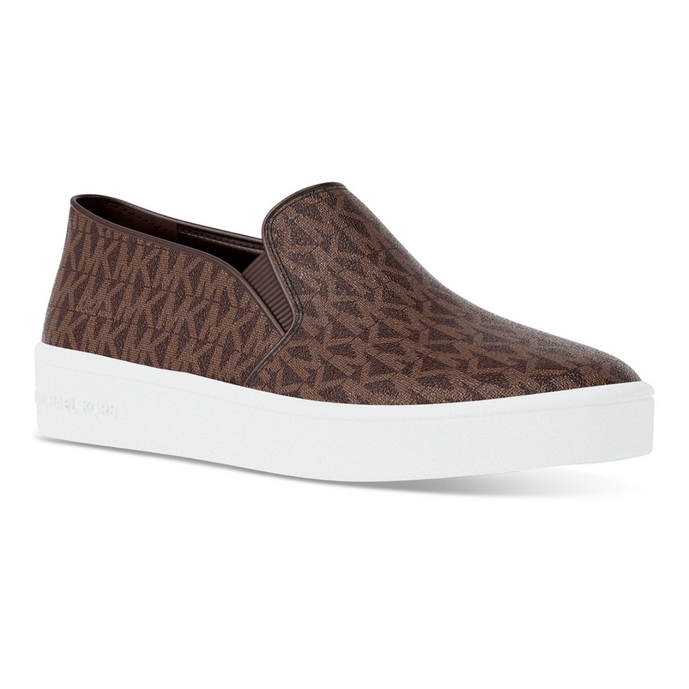 NEW Michael Kors Women's Keaton  Slip-On Sneakers Brown Size 7.5 never used